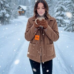 Boston Traders ladies' Fleece Lined Trucker Jacket - size XXL